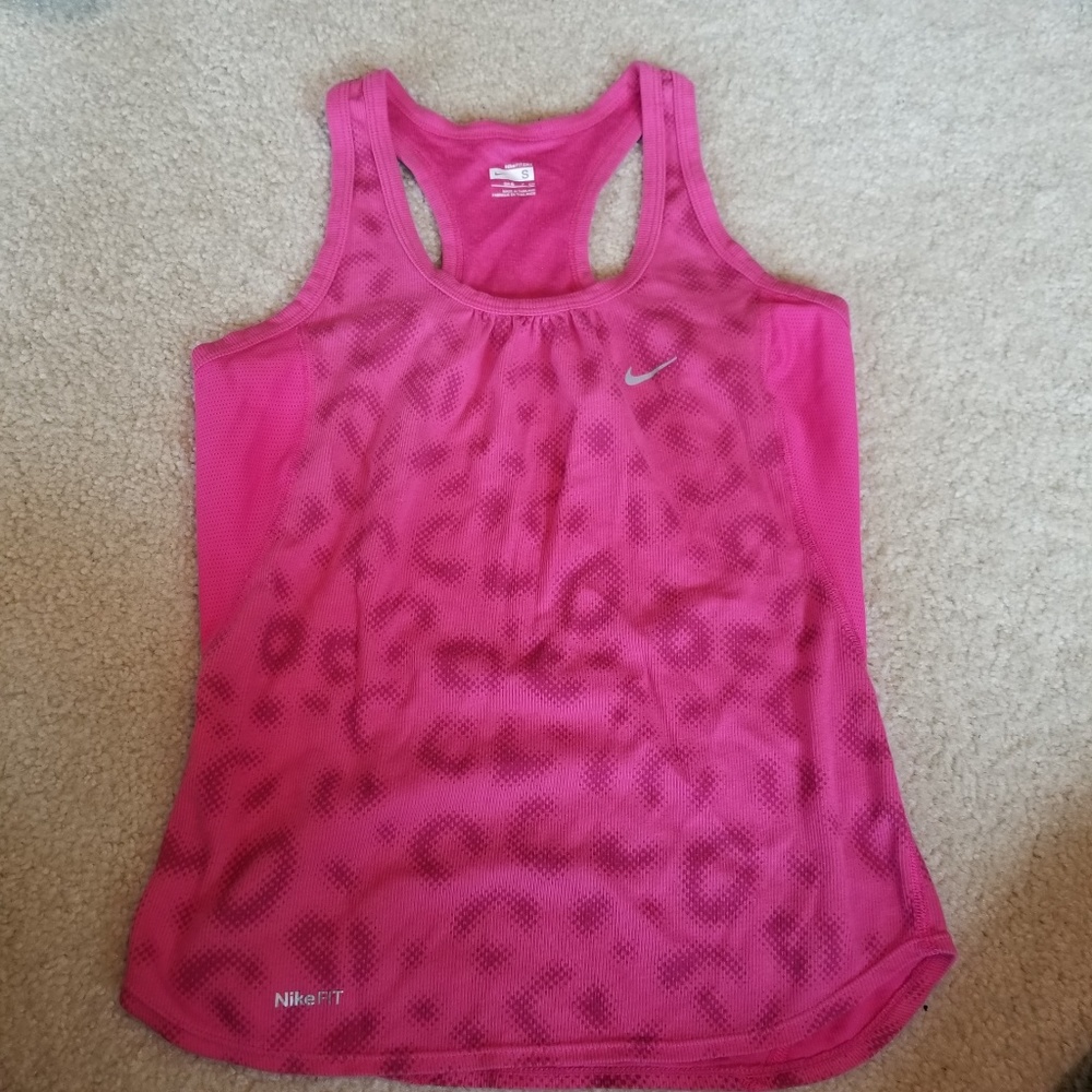 Pink Cheetah Print NikeFit Tank